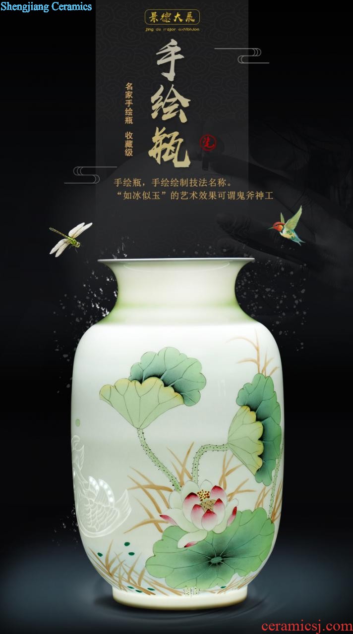 Jingdezhen ceramic caddy large storage tank seven loaves pu-erh tea POTS Hand painted tea urn 3 kg tea pot