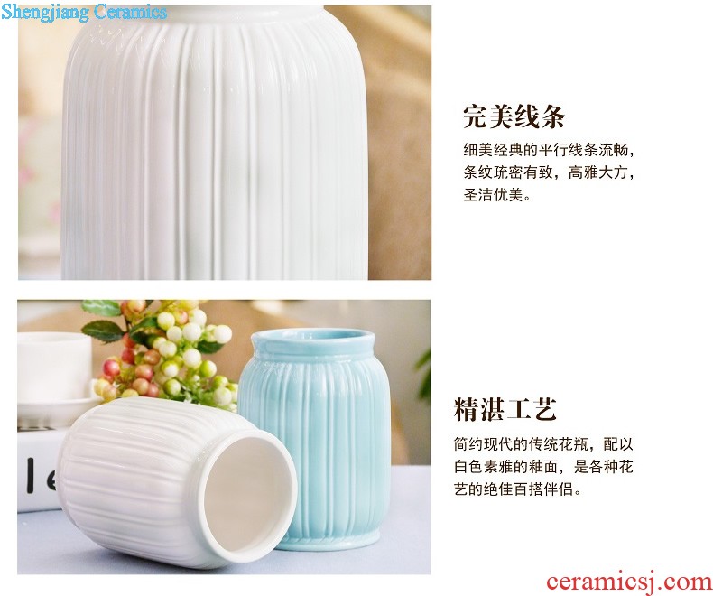 Jingdezhen ceramics hand-painted enamel vase large Chinese flower arrangement is an art that sitting room adornment table surface furnishing articles