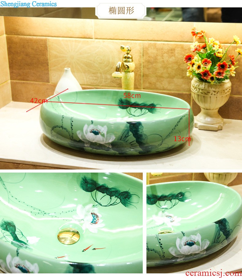 The stage basin circular wash basin art basin bathroom sinks the basin that wash a face on the sink of household ceramics