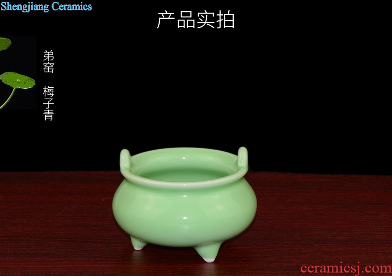 Jingdezhen ceramic vases royal porcelain open piece of crack glaze antique Chinese penjing sitting room porch decoration