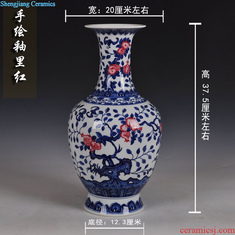 Jingdezhen ceramics hand-painted vases Sitting room adornment handicraft furnishing articles of new Chinese style household act the role ofing is tasted gift porcelain