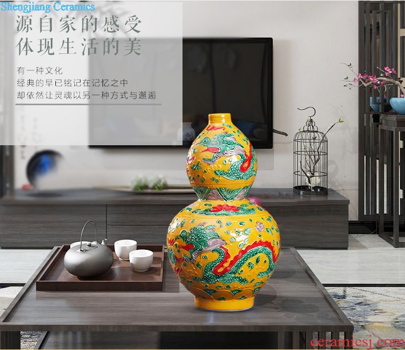 Large pu 'er tea pot by hand Green tea pu-erh tea barrel cylinder 3 kg receives jingdezhen ceramic tea set