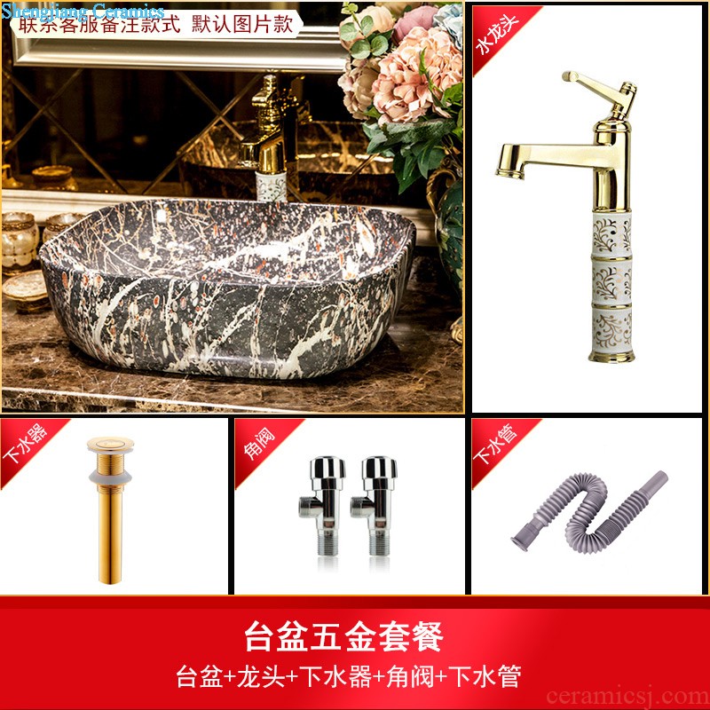 Koh larn, qi stage basin sink lavatory ceramic european-style bathroom art basin of the basin that wash a face