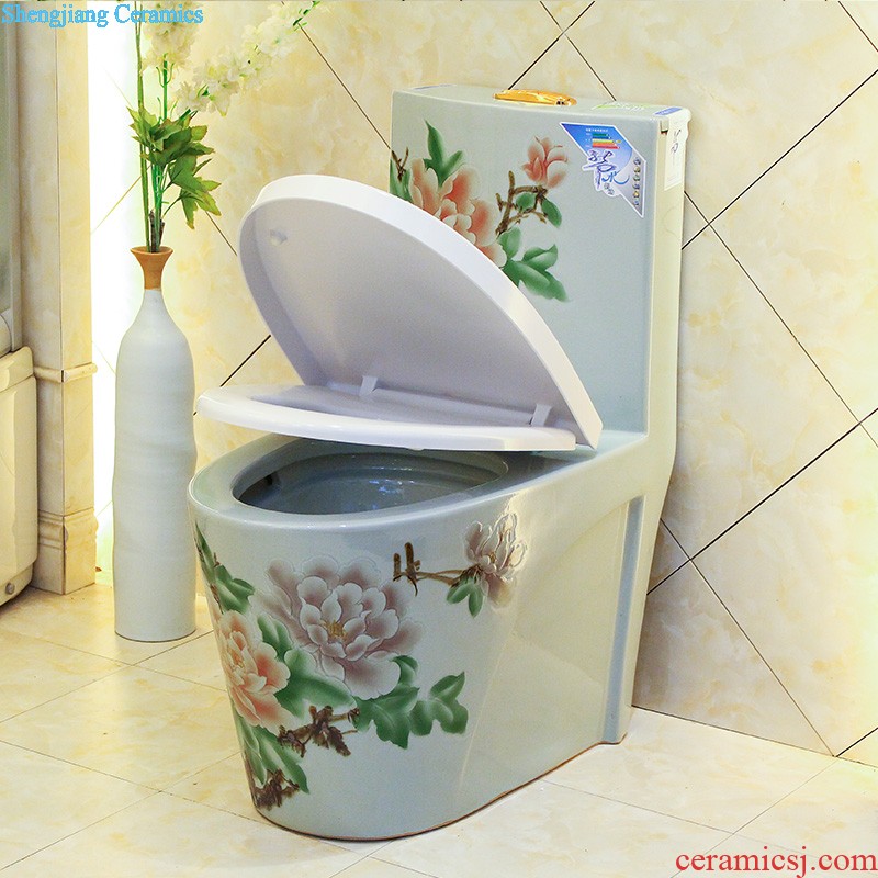 Toilet sanitary toilets siphon type household implement water-saving odor-proof slow down ceramic toilet