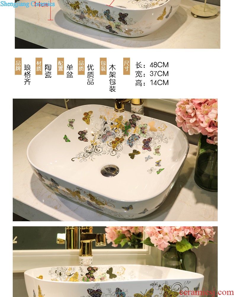 The stage basin on the ceramic lavabo lavatory toilet basin round basin art basin to wash gargle