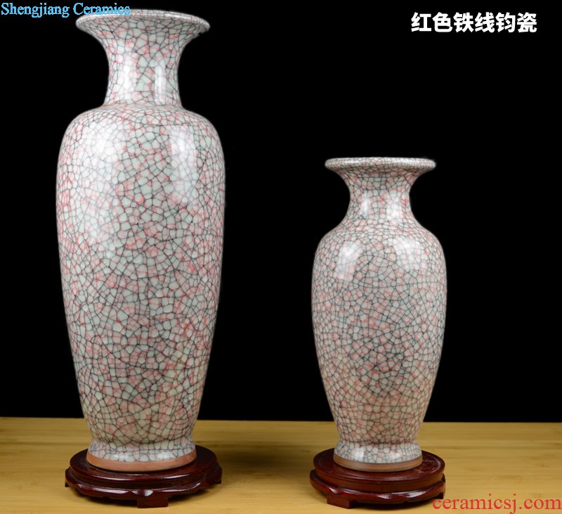 Jingdezhen hand-painted general blue and white porcelain jar ceramic vases, furnishing articles large Chinese style living room home decoration