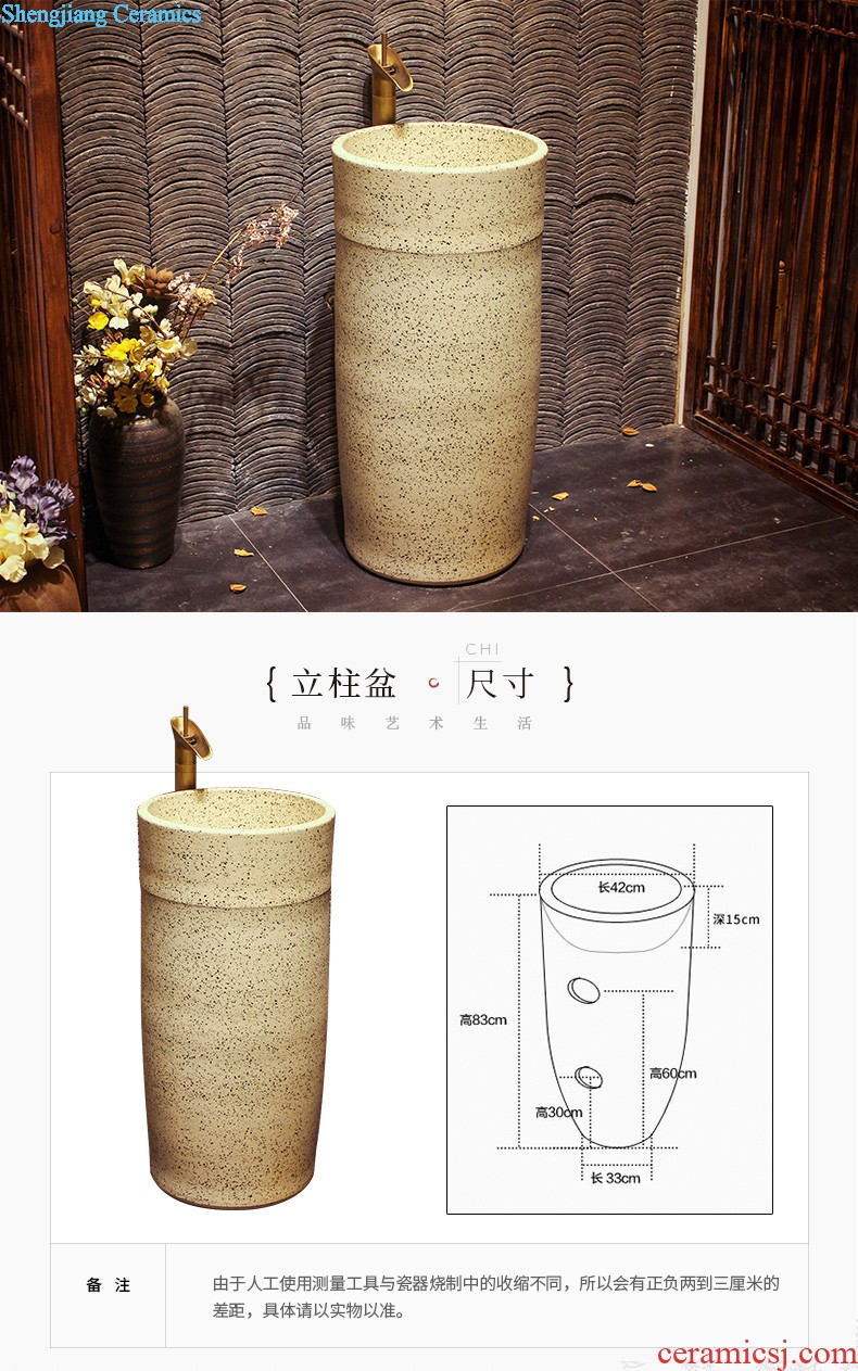 Lavabo ceramic column toilet bowl washing pool balcony sink lavatory toilet pillar landing