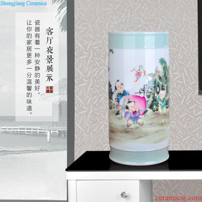 Extra large ceramic tea pot of tea urn Tea at the end of the barrel jingdezhen porcelain tea POTS awake storage tank