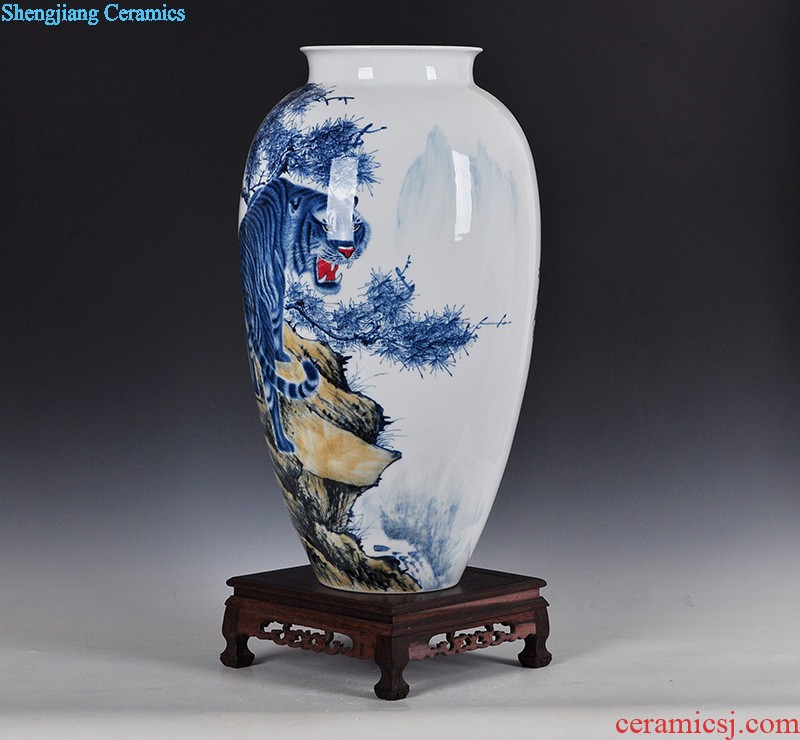 Famous art furnishing articles home sitting room adornment ikea jingdezhen ceramic vases, big flowerpot rich ancient frame decoration