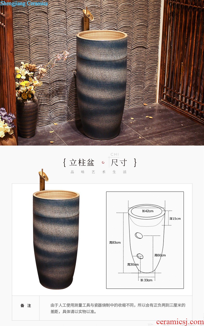 Lavabo ceramic column toilet bowl washing pool balcony sink lavatory toilet pillar landing