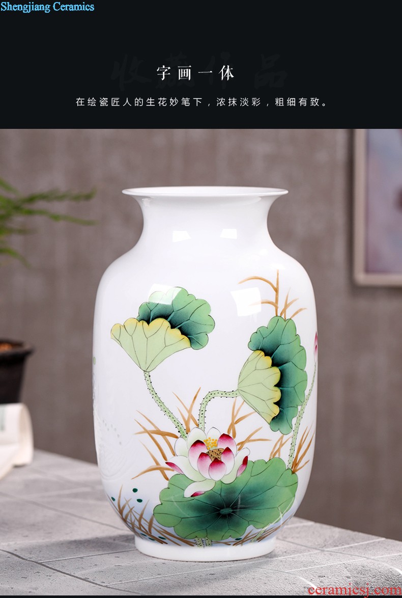 Jingdezhen ceramic caddy large storage tank seven loaves pu-erh tea POTS Hand painted tea urn 3 kg tea pot