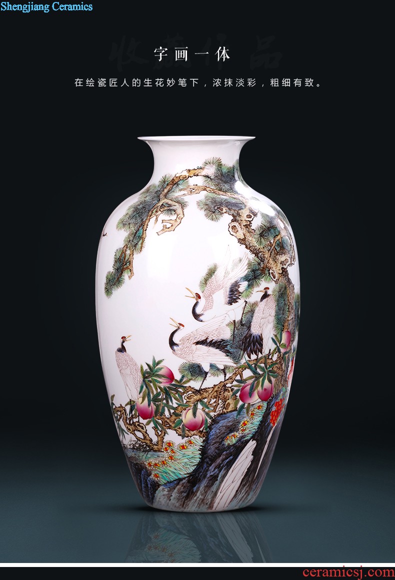 The Nordic mesa of contemporary and contracted vase furnishing articles Europe type restoring ancient ways of creative porcelain flower ball thickening