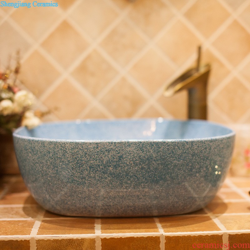 M beautiful ceramic art basin mop mop pool ChiFangYuan one-piece ash cyanine mop pool 42 cm diameter