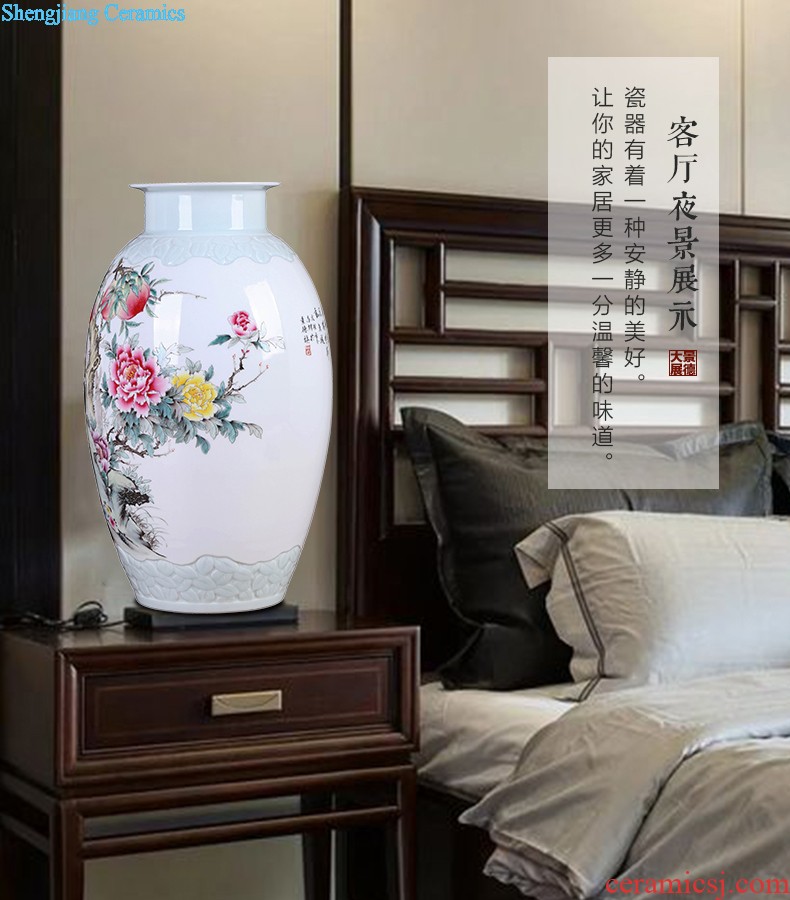 Chinese vase China jingdezhen ceramics Contemporary and contracted land sitting room place famous hand-painted art