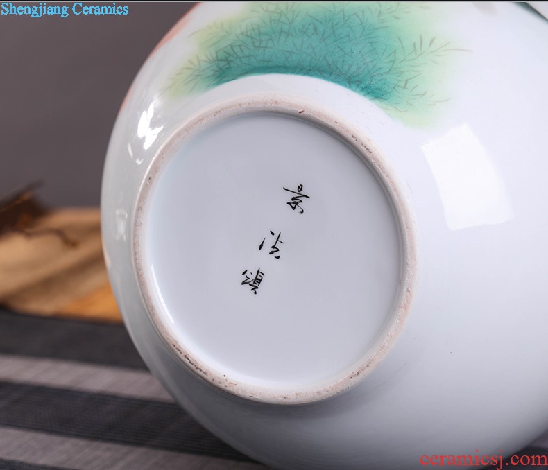 Contracted and contemporary big vase The sitting room TV ark furnishing articles Dried flower flower machine of Europe type restoring ancient ways home act the role ofing jingdezhen ceramics