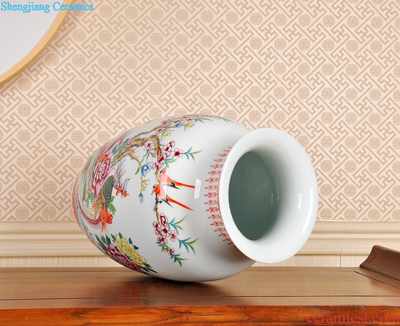 Jingdezhen large store tea caddy seven cakes Puer tea cylinder full manual sealing up POTS ceramic tea set