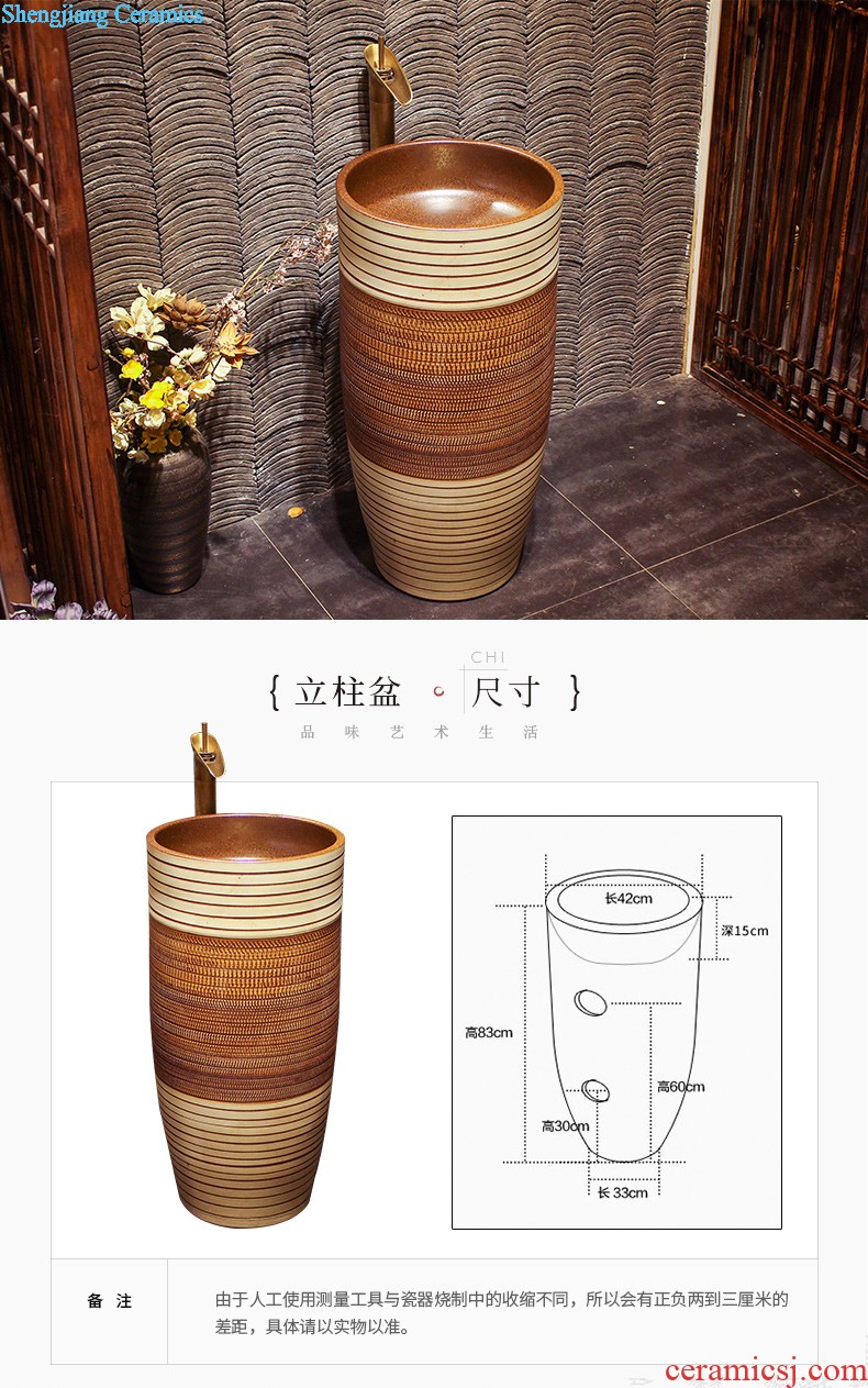 Lavabo ceramic column toilet bowl washing pool balcony sink lavatory toilet pillar landing