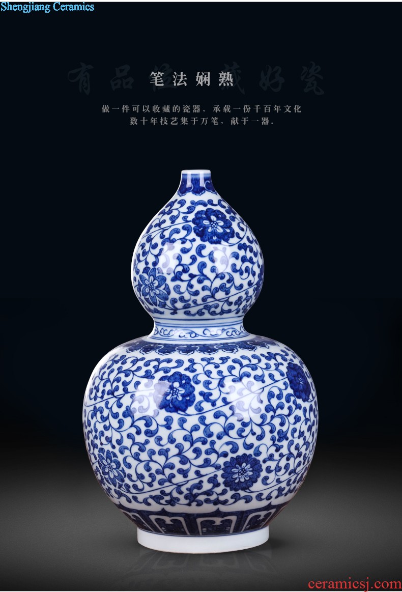 New Chinese style of jingdezhen ceramic hand-painted vases, furnishing articles Mesa of home sitting room adornment ornament TV ark act the role ofing is tasted