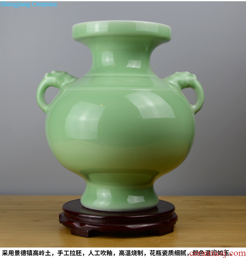 Jingdezhen ceramic smoked incense burner aromatherapy furnace large ancient longquan celadon tower joss stick for the Buddha temple supplies