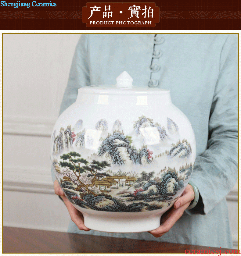 To make Jingdezhen ceramic fish cylinder furnishing articles Household act the role ofing is tasted the study desktop decoration small writing brush washer narcissus basin