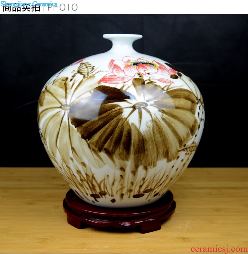 Jingdezhen ceramic incense burner for antique household indoor large-sized consecrate Buddha god of wealth for the Buddha temple articles furnishing articles