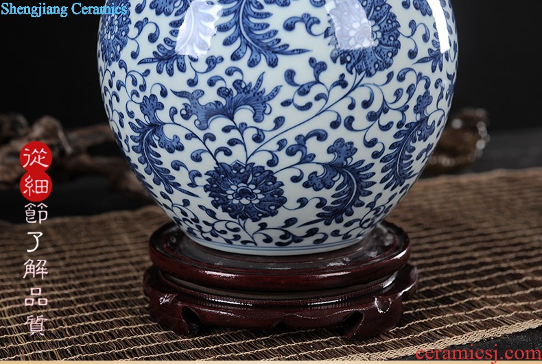 Modern Chinese jingdezhen ceramics vase landing Hotel club house sitting room place large arts and crafts