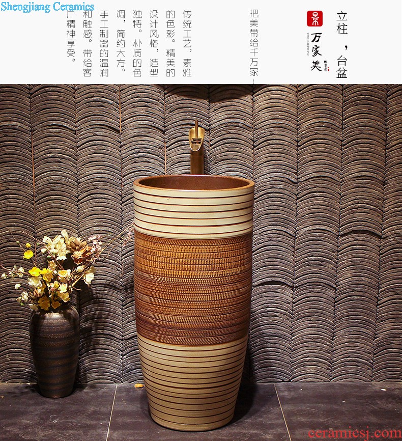 Lavabo ceramic column toilet bowl washing pool balcony sink lavatory toilet pillar landing