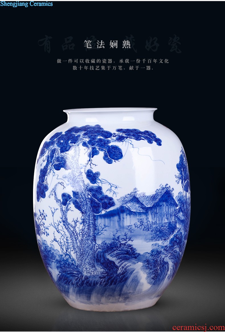 Famous hand-painted pastel jingdezhen ceramics vase furnishing articles every year more than archaize sitting room place large household