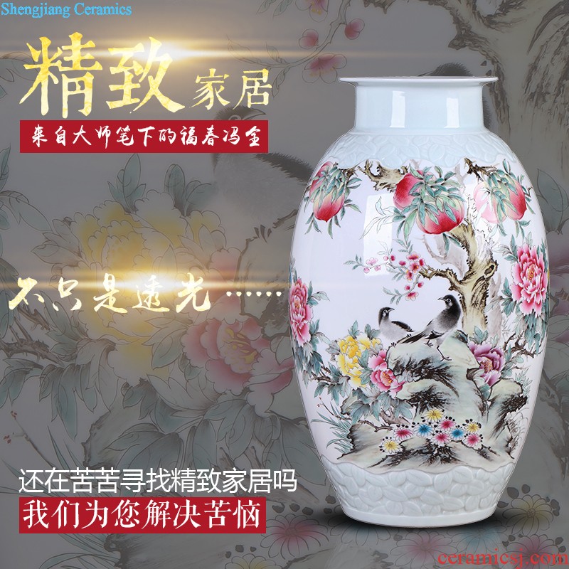 Chinese vase China jingdezhen ceramics Contemporary and contracted land sitting room place famous hand-painted art