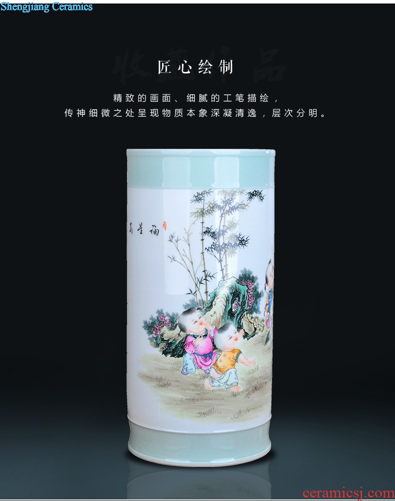 Extra large ceramic tea pot of tea urn Tea at the end of the barrel jingdezhen porcelain tea POTS awake storage tank