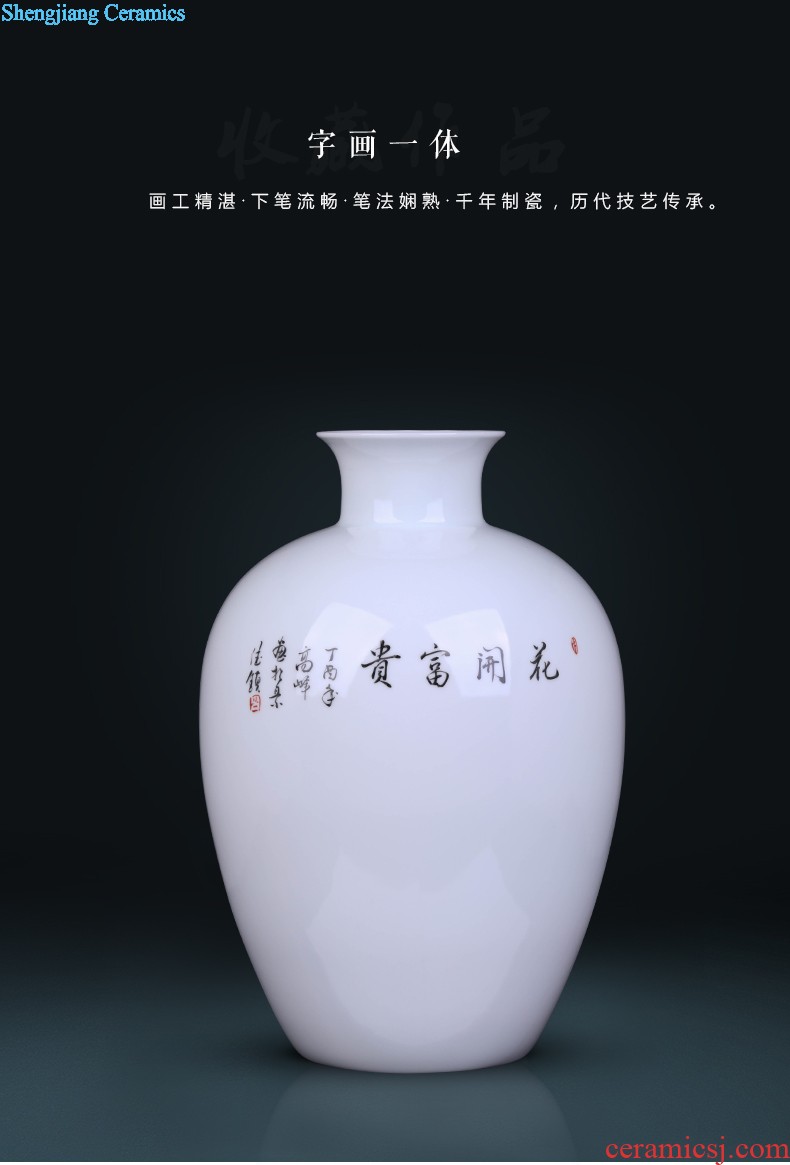 Furnishing articles jingdezhen jingdezhen ceramic vase mei bottled jewelry decoration home sitting room handicraft collection