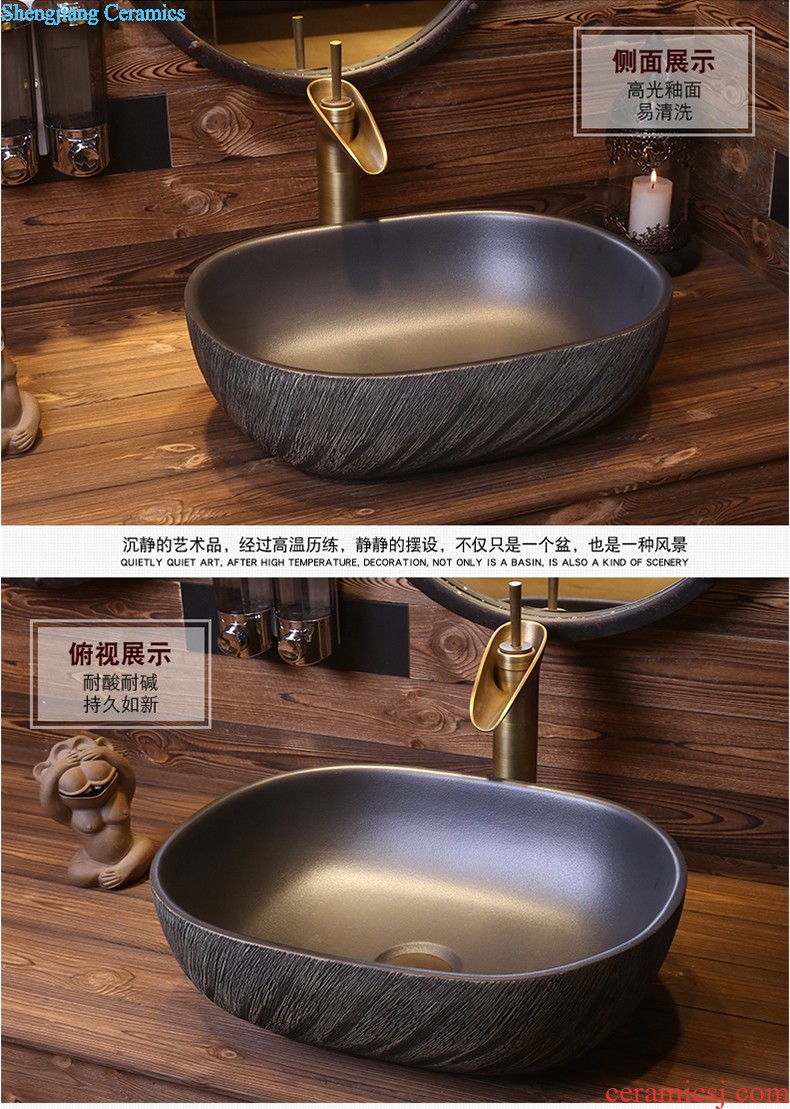 Jia depot ceramic art basin small sink lavatory toilet stage basin square household restoring ancient ways