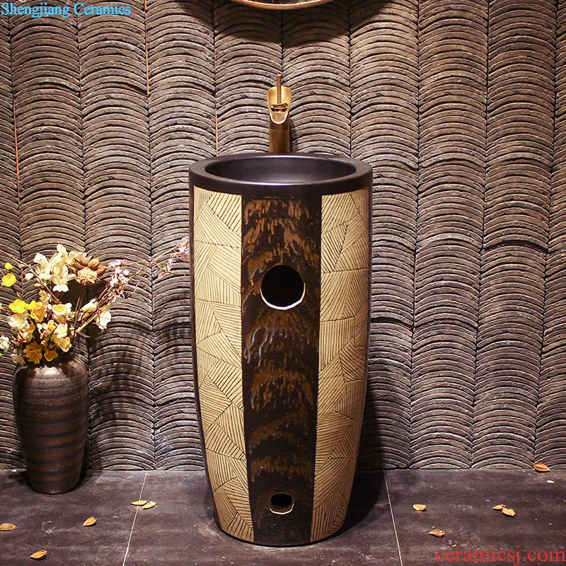 Lavabo ceramic column toilet bowl washing pool balcony sink lavatory toilet pillar landing