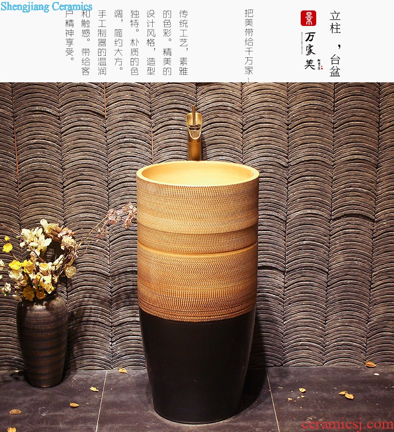 Lavabo ceramic column toilet bowl washing pool balcony sink lavatory toilet pillar landing