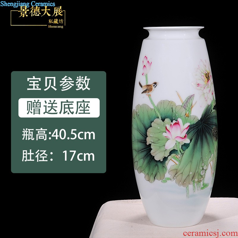 General household of Chinese style classical hand painted blue and white porcelain vase antique porcelain pot of jingdezhen ceramics handicraft furnishing articles