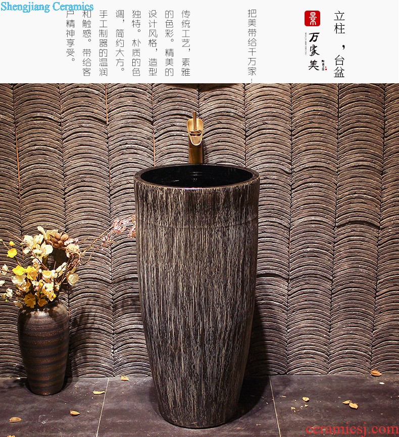 Lavabo ceramic column toilet bowl washing pool balcony sink lavatory toilet pillar landing