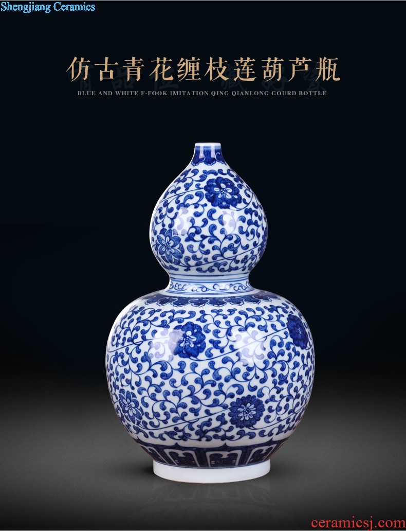 New Chinese style of jingdezhen ceramic hand-painted vases, furnishing articles Mesa of home sitting room adornment ornament TV ark act the role ofing is tasted