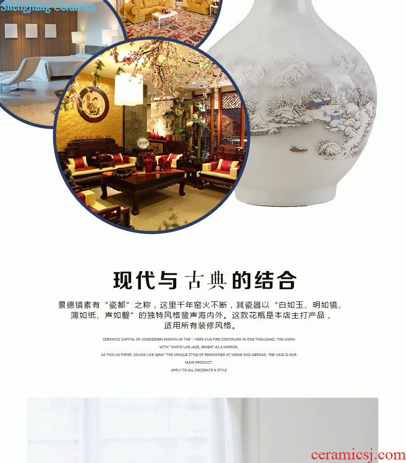 Jingdezhen ceramic household adornment of modern Chinese style living room beadle zen porch ark furnishing articles of handicraft