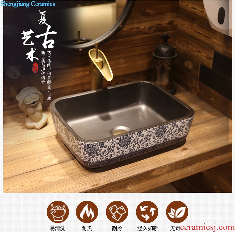 Jia depot Wash the mop pool bathroom balcony Mop pool indoor floor type restoring ancient ways ceramic drag basin slot