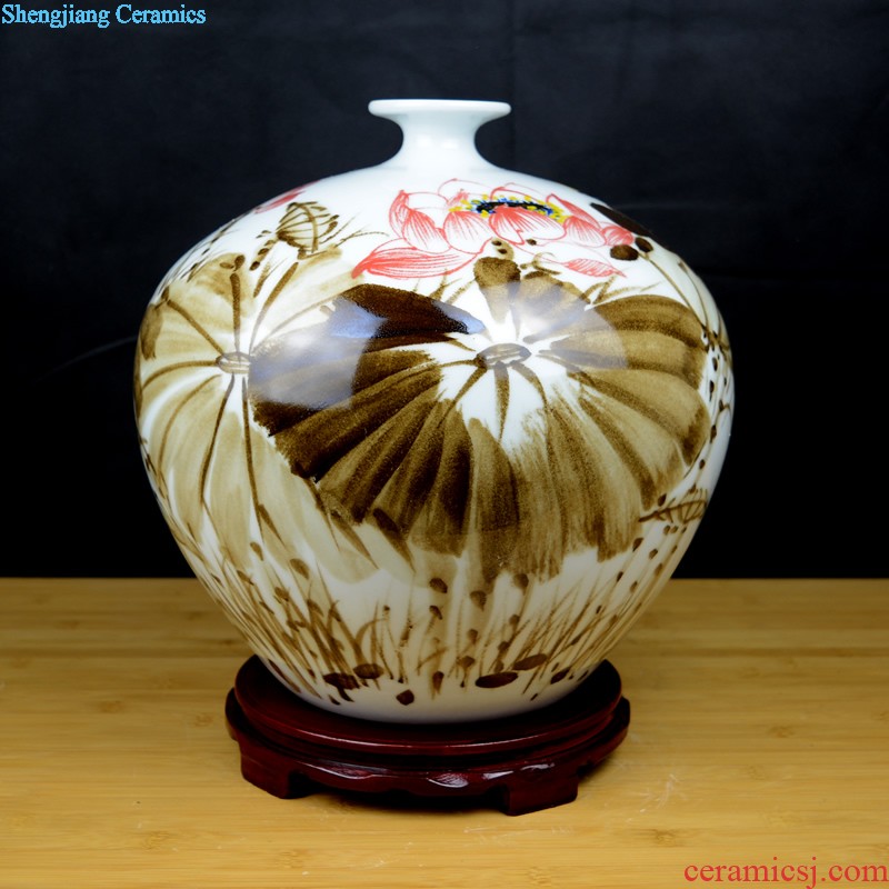 Jingdezhen ceramic incense burner for antique household indoor large-sized consecrate Buddha god of wealth for the Buddha temple articles furnishing articles