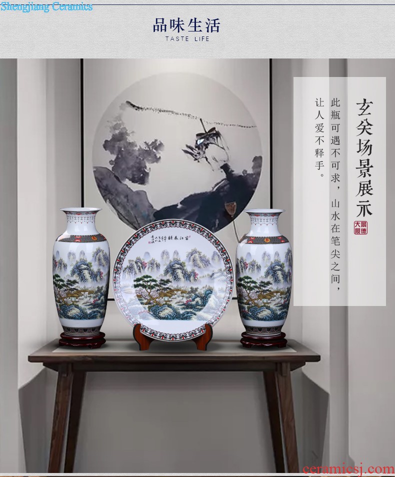 Hand draw archaize sweet under the blue and white porcelain glaze vase and furnishing articles of Chinese style the study background of adornment handicraft decoration