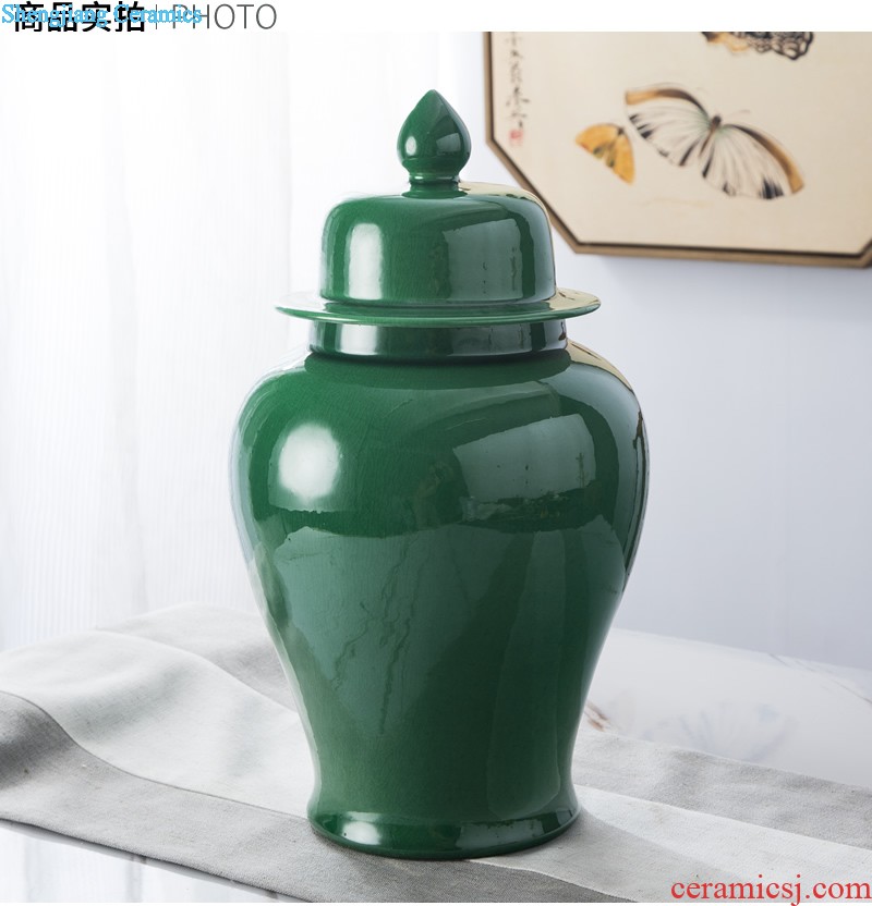 Jingdezhen ceramic vase furnishing articles sitting room european-style contracted Nordic style dry flower arranging flowers household soft adornment