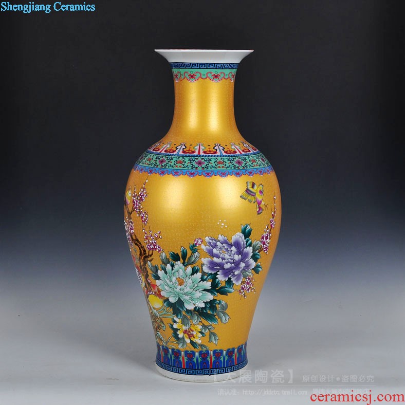 Jingdezhen ceramics Archaize pastel hand-painted vases, Chinese style restoring ancient ways the sitting room decorates porch rich ancient frame furnishing articles