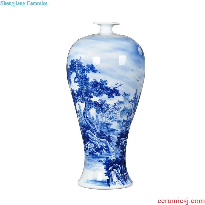 Ceramic vase Large jingdezhen vase furnishing articles Living room flower arranging machine high vase furnishing articles ornaments