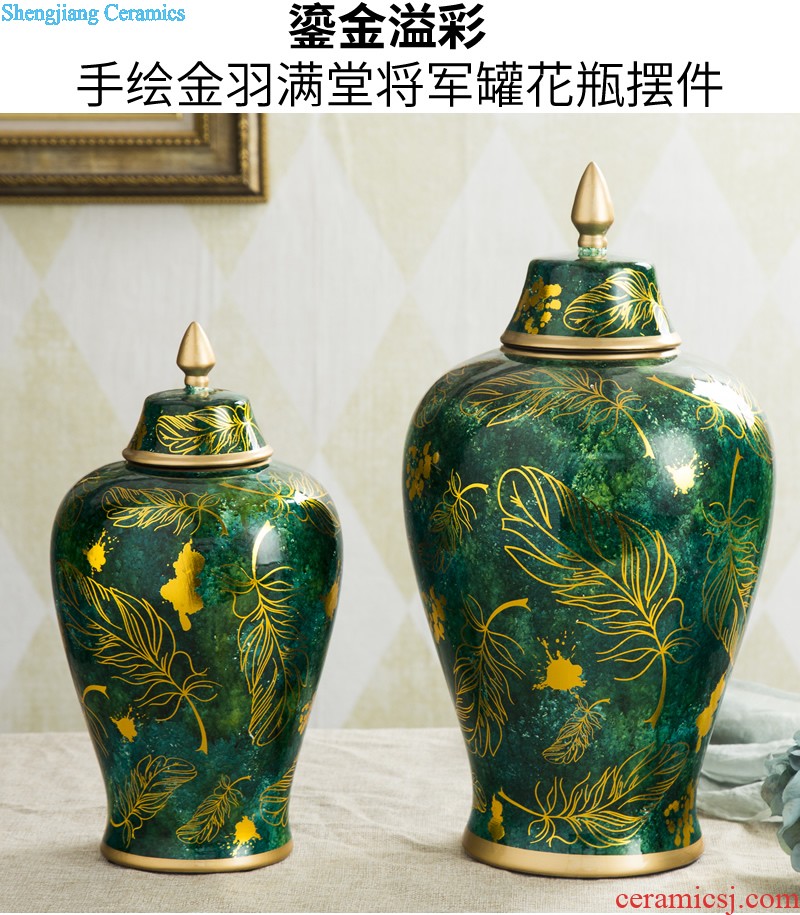 Cixin qiu - yun jingdezhen ceramics celebrity hand-painted powder enamel vase boutique sitting room home rich ancient frame adornment furnishing articles