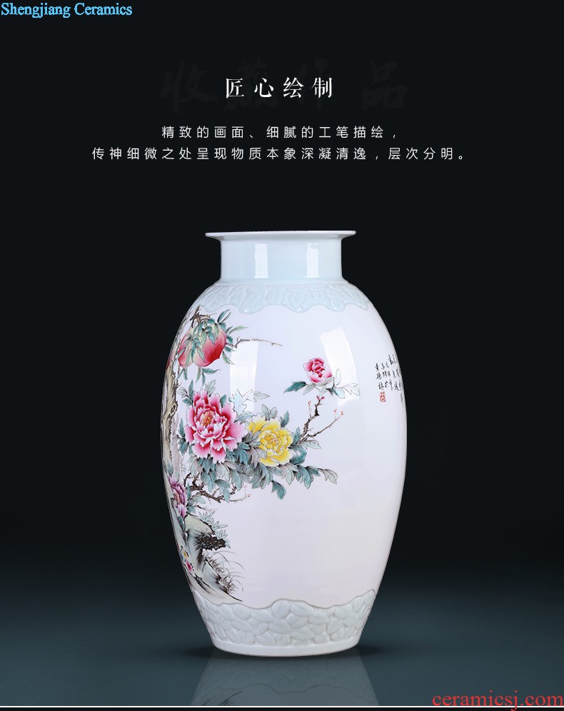 Chinese vase China jingdezhen ceramics Contemporary and contracted land sitting room place famous hand-painted art