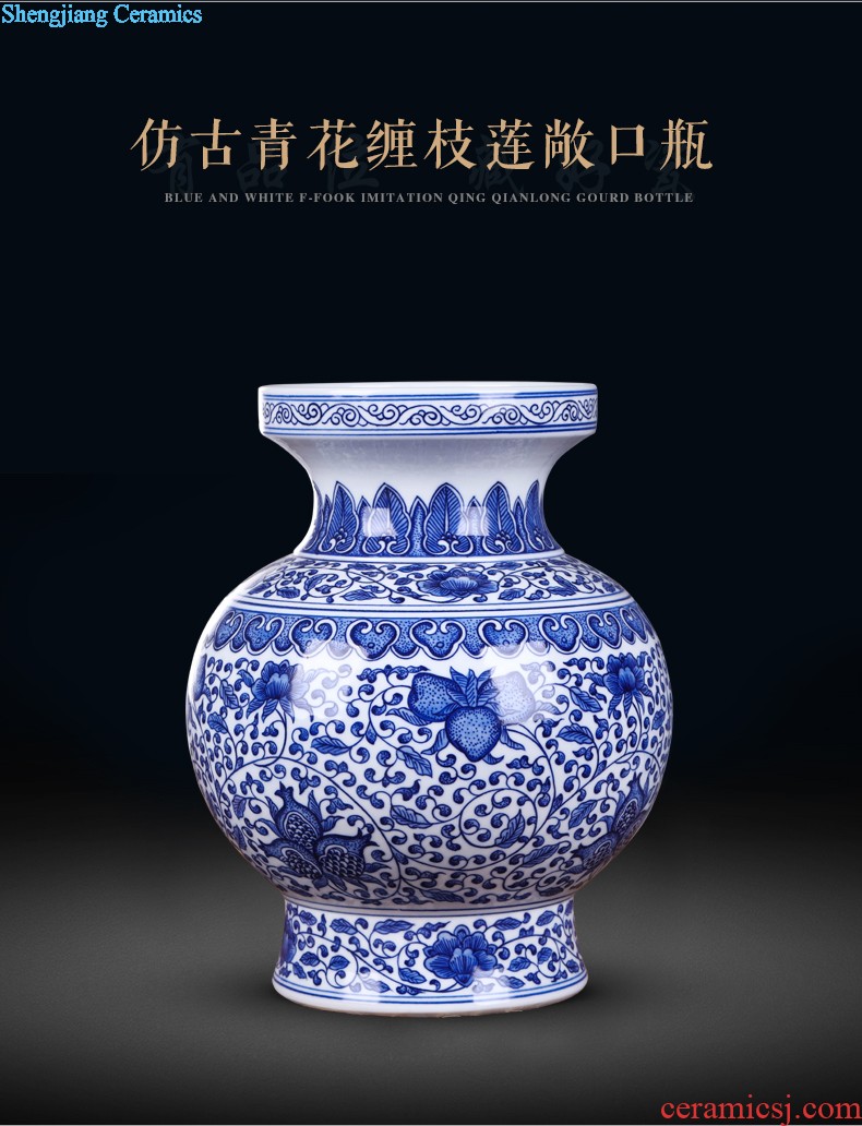 Jingdezhen ceramic furnishing articles under the antique porcelain Xiao Heyue after han xin ceramic vases, flower crafts are sitting room