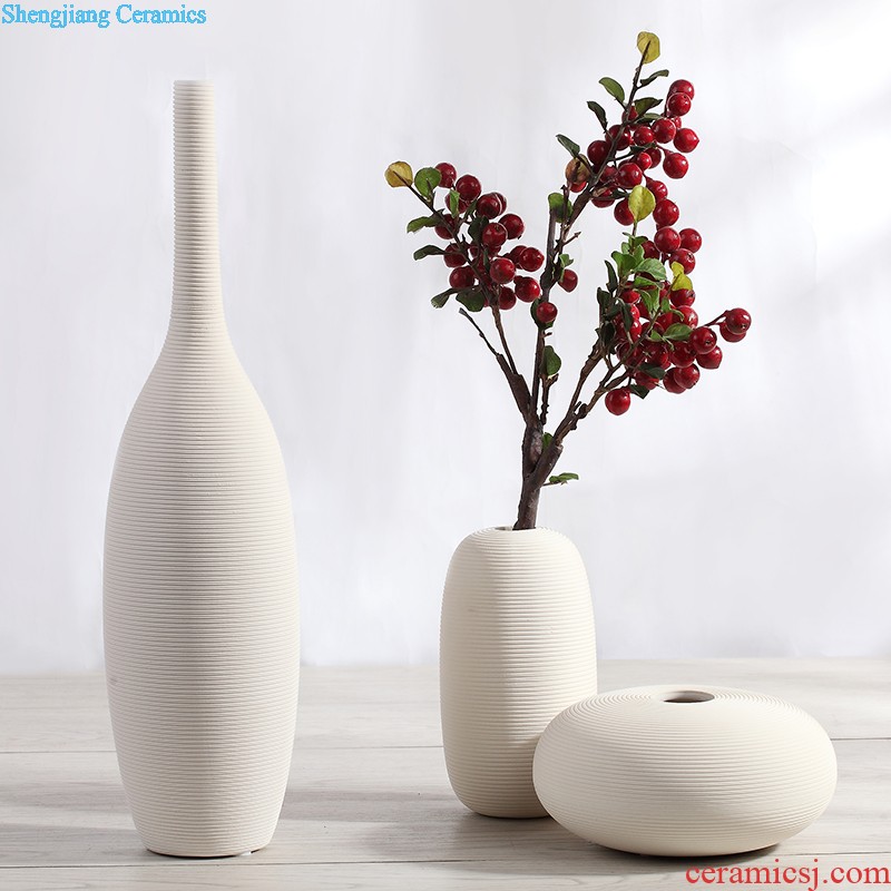 Jingdezhen ceramic hand-painted new Chinese vase creative living room TV cabinet dry flower arranging flowers home furnishing articles