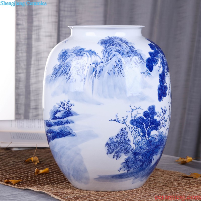 Famous hand-painted pastel jingdezhen ceramics vase furnishing articles every year more than archaize sitting room place large household