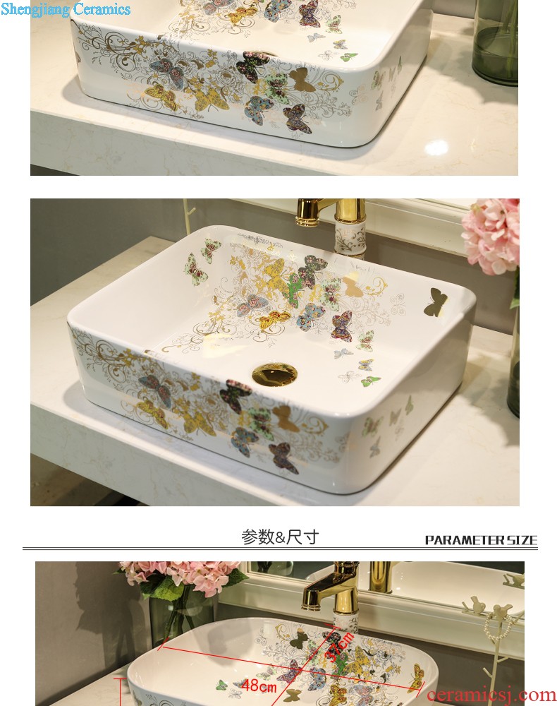 The stage basin on the ceramic lavabo lavatory toilet basin round basin art basin to wash gargle